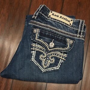 Rock Revival Dark Blue Boot Cut Jeans